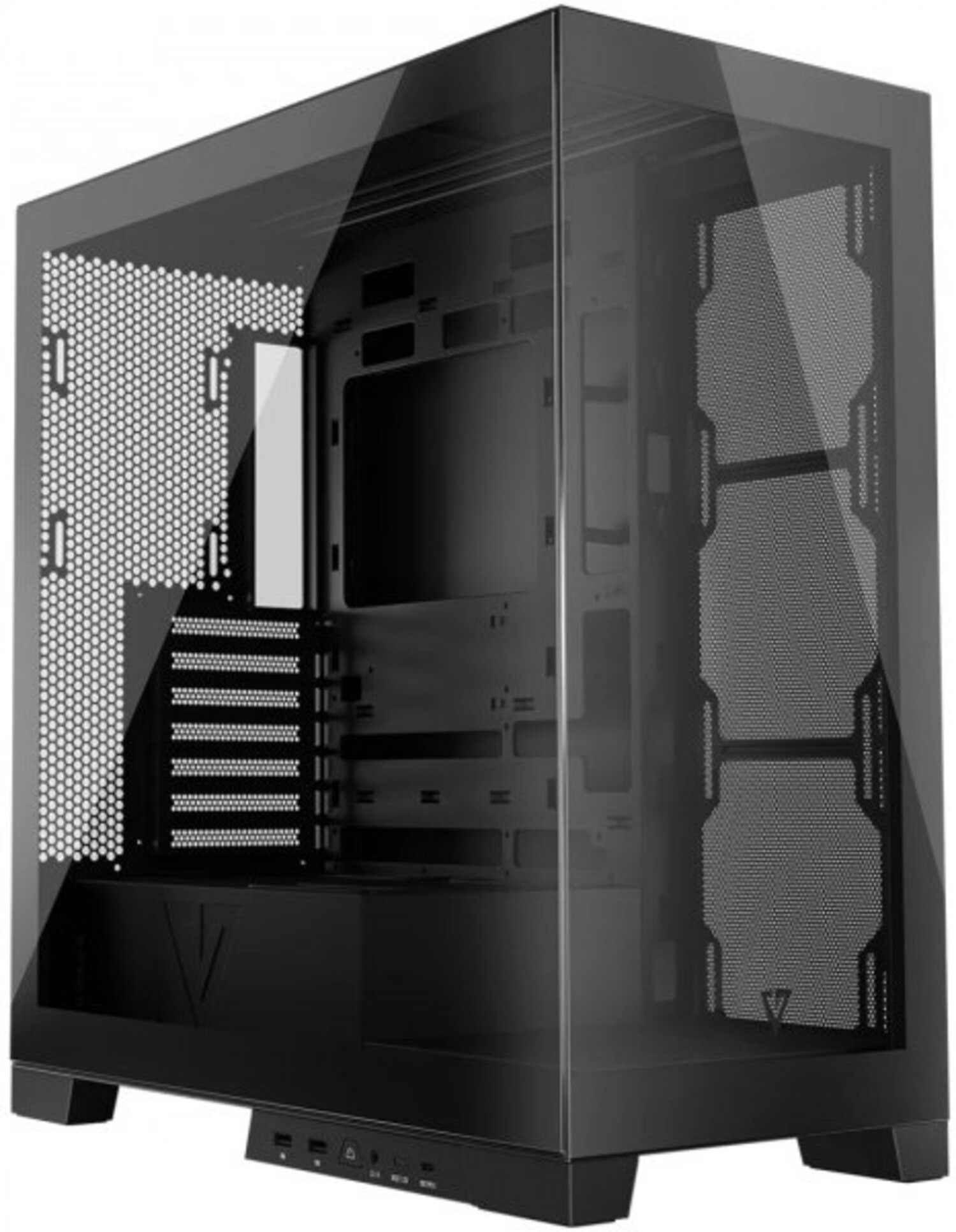 Корпус Modecom VOLCANO SPACE APEX w/o fans MIDI USB 3.0x2+TYPE-C BLACK без БП (AT-SPACE-PG-NF-10-000000) - Фото 1