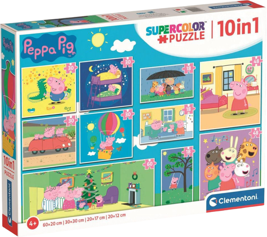 Купити Пазли (3-4 роки) Clementoni 10в1 Peppa Pig (20271) - Фото 1 Пазли (3-4 роки) Clementoni 10в1 Peppa Pig (20271) - Фото 1