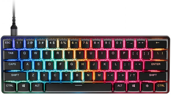 Клавиатура проводная игровая SteelSeries Apex Pro Mini Gen 3 UA HyperMagnetic OmniPoint 3.0 OLED (64913) - Фото 1