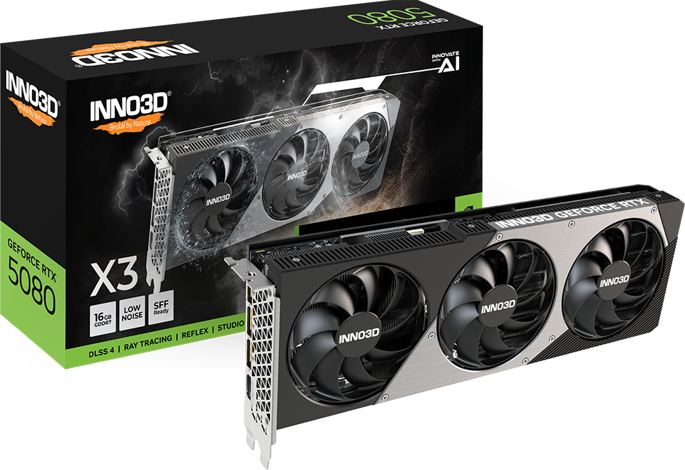 Відеокарта Inno3D NVIDIA GEFORCE RTX 5080 X3 (N50803-16D7-176068N) - Фото 1