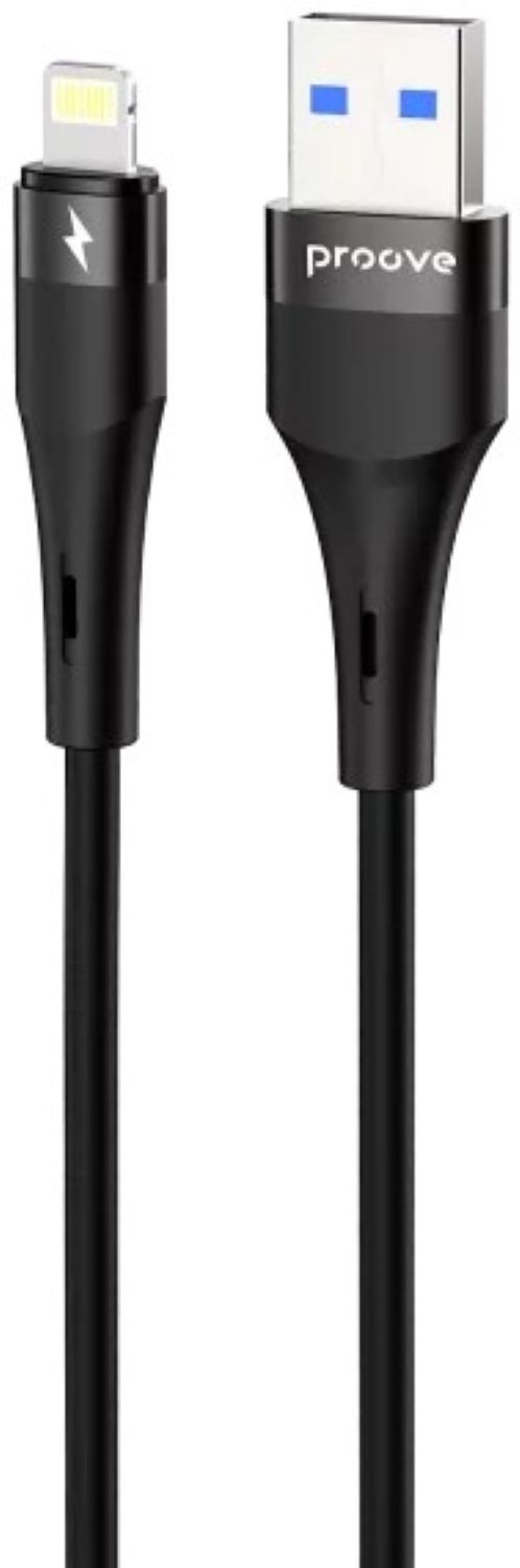 Кабель синхронізації даних Proove Light Silicone Plus USB to Lightning 2.4A 1m Black (CCLS12001101) - Фото 1