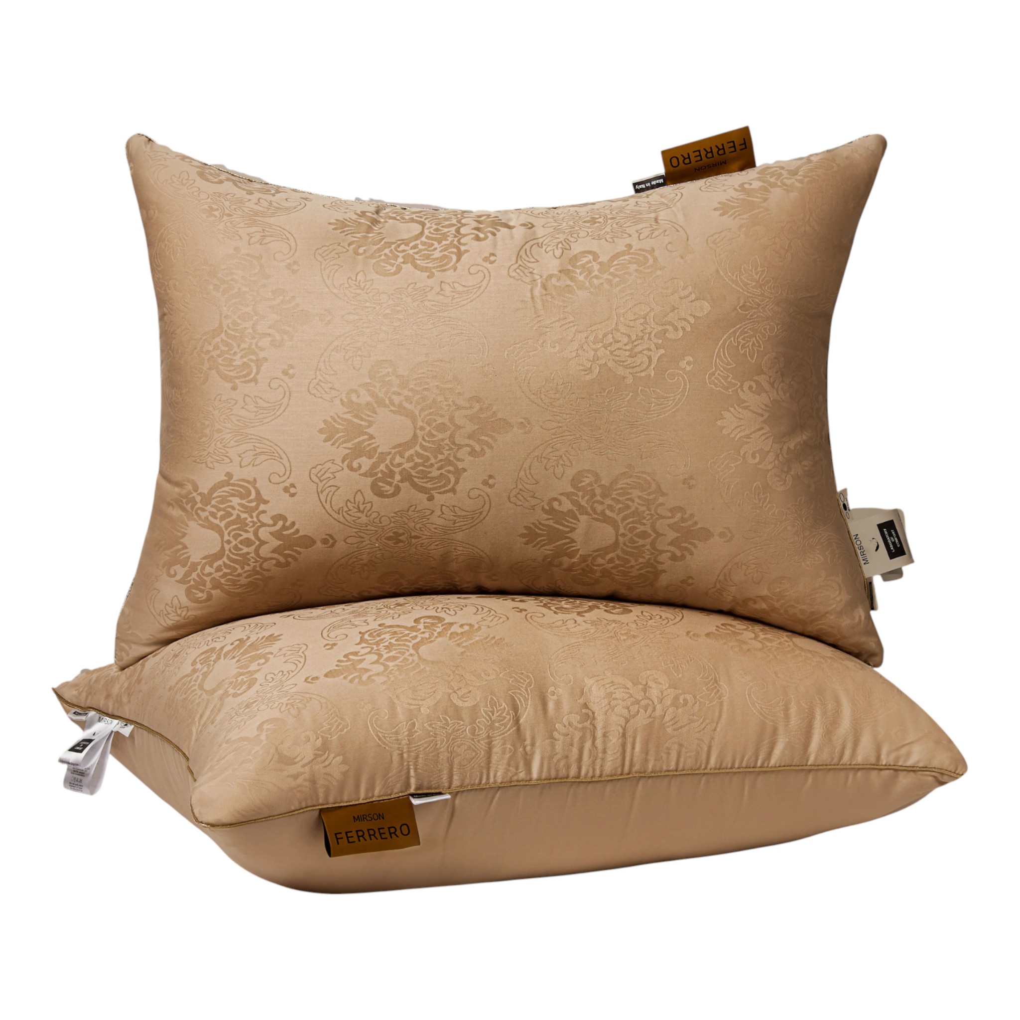 Подушка стандартна MirSon №15-18 Ferrero Silk Kapok Gold висока 70х70 (2200011164298) - Фото 1