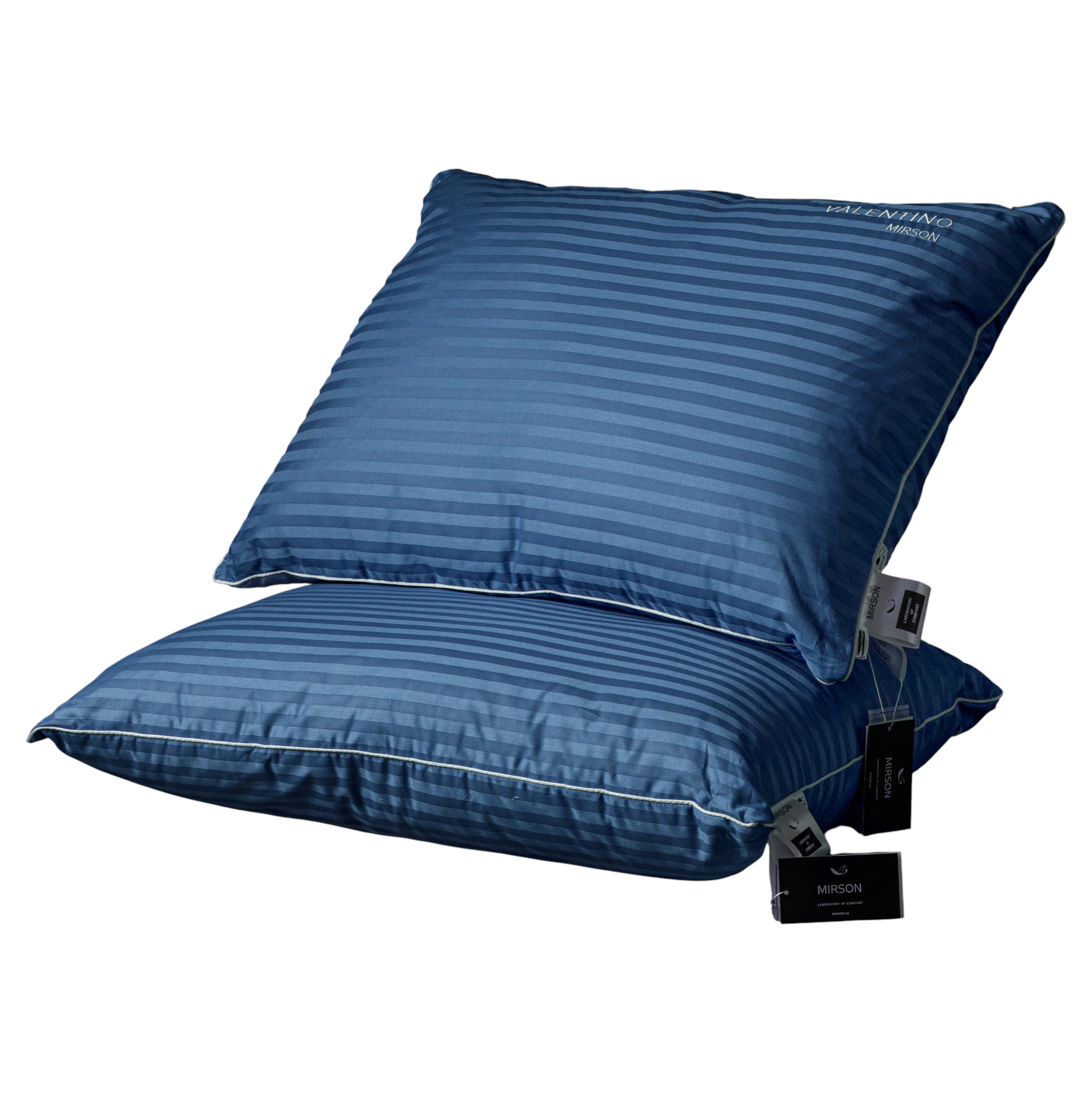 Подушка стандартная MirSon шелковая 1250 Valentino Hand Made Natural Silk Kapok Мягкая 40х60 см (2200001518483) - Фото 1