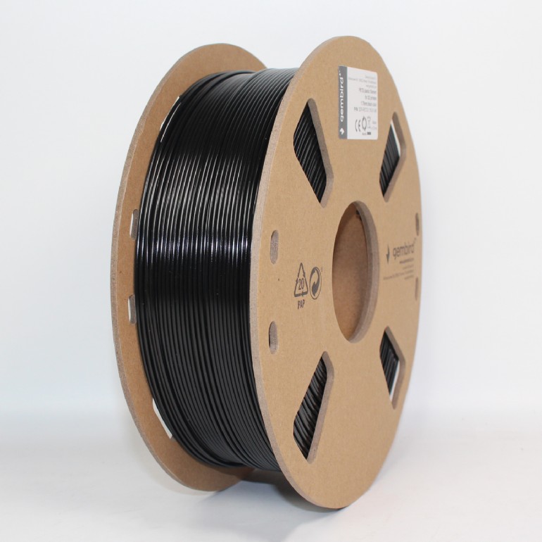 Нитка для PETG-картриджа Gembird 3DP-PETG1.75-01-BK - Фото 1