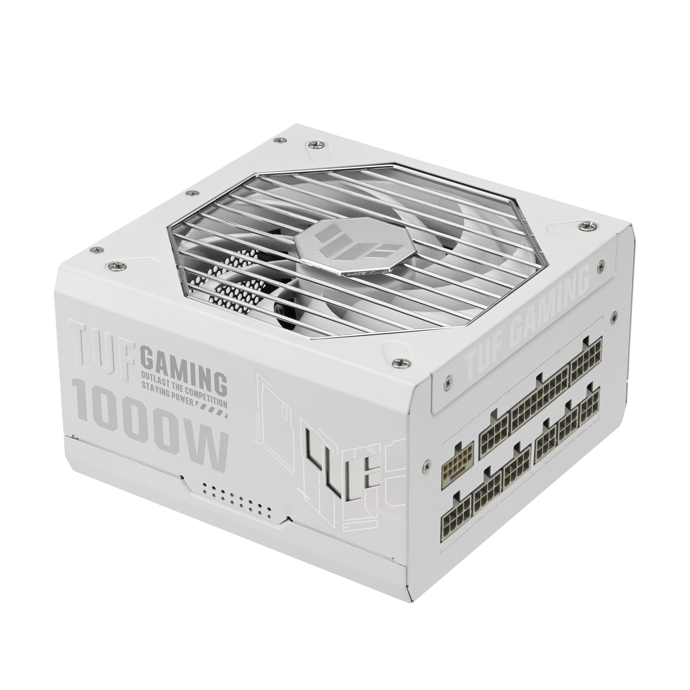 Блок питания для ПК Asus TUF-GAMING-1000G-WHITE PCIE5 1000W Gold (90YE00S5-B0NA00) - Фото 1