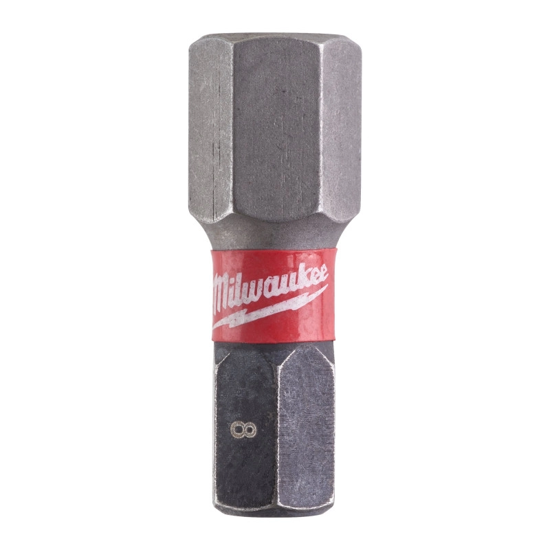 Біта для викрутки Milwaukee Shockwave Hex8 25 мм 2 шт. (4932430898) - Фото 1