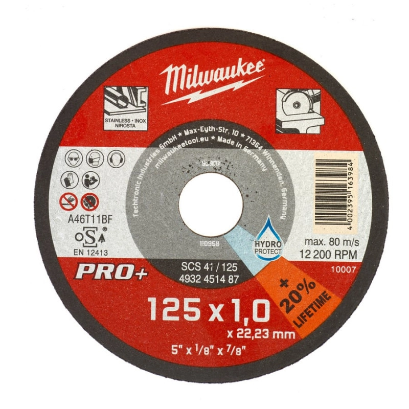 Диск алмазный Milwaukee SCS 41/125х1 PRO+ 125 мм (4932451487) - Фото 1
