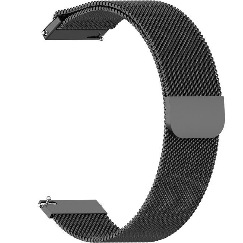 Ремешок для смарт-часов BeCover Milanese Style for Huawei Watch GT (22mm)/GT 2 46mm/GT 2 Pro/GT Active/Honor Watch Magic/Magic 2/GS Pro/Dream Black (707759) - Фото 1