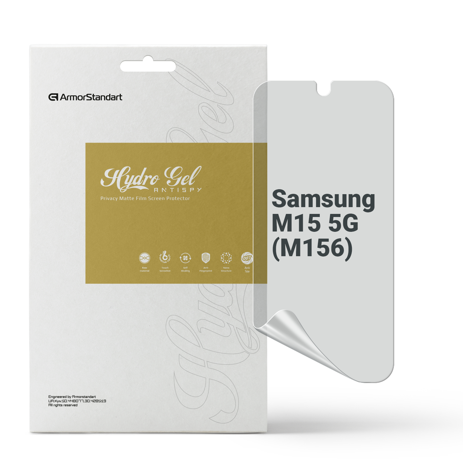 Защитная пленка для смартфона Armorstandart Anti-spy for Samsung M15 5G (M156) (ARM74364) - Фото 1