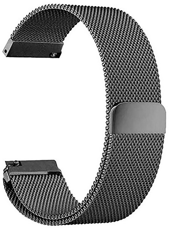 Ремешок для смарт-часов BeCover Milanese Style for Huawei Watch GT (22mm)/GT 2 46mm/GT 2 Pro/GT Active/Honor Watch Magic/Magic 2/GS Pro/Dream Gray (707761) - Фото 1
