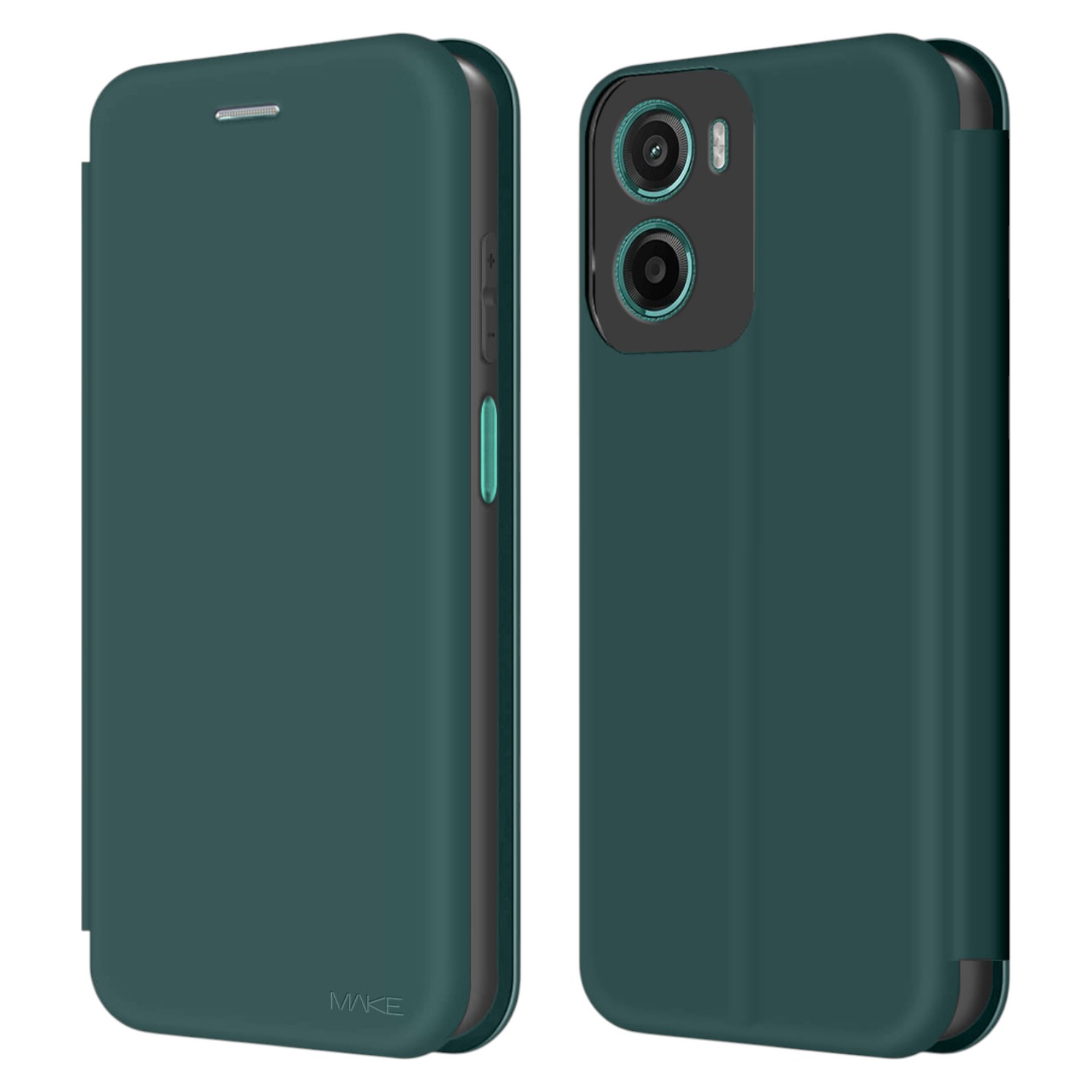 Чехол для смартфона MAKE Motorola G05/E15 Flip Forest Green (MCP-MG05/E15FG) - Фото 1
