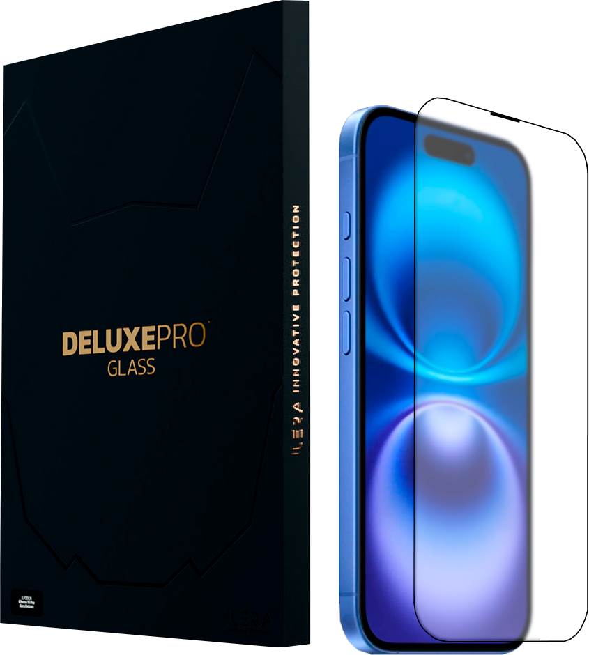 Защитное стекло для смартфона ILera Deluxe Frosted Glass iPhone 16 Plus (iLFrDL16PL) - Фото 1