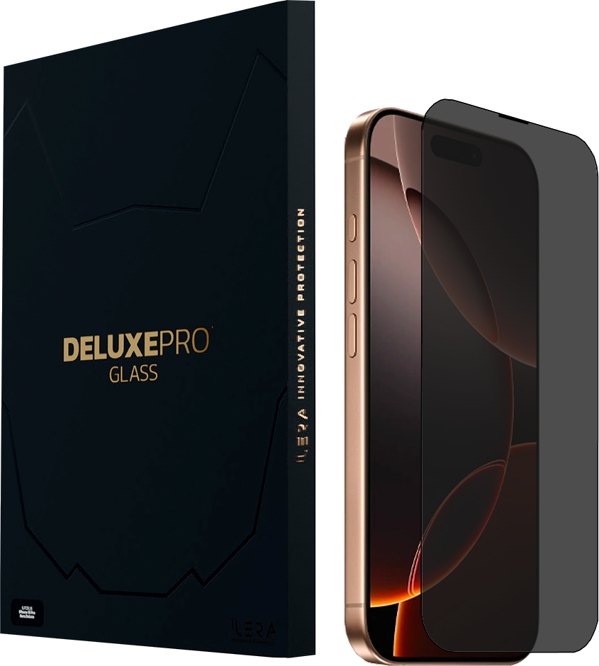 Захисне скло для смартфону ILera DeLuxe Incognito FullCover Glass for iPhone 16 Pro Max (iLInDL16PRMAX) - Фото 1