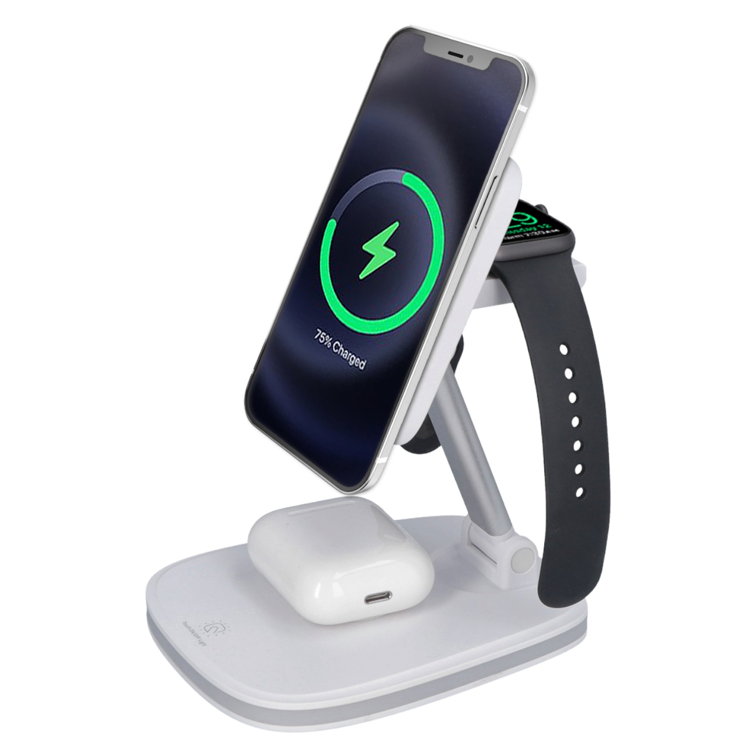 Беспроводное зарядное устройство Ailink MagSafe Dock Station 3in1 (AI-MagDock-3in1wh) - Фото 1