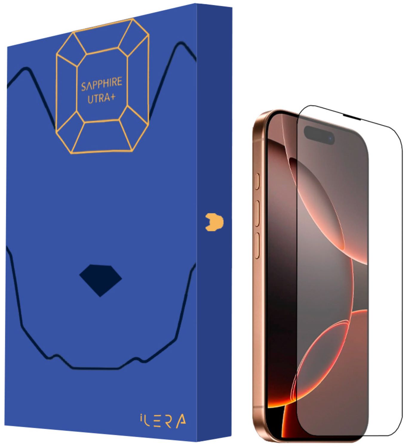 Купить Защитное стекло для смартфона ILera Premium Sapphire Ultra +Corning Glass for iPhone 16 Pro (iLPrSap16Pro) - Фото 1 Защитное стекло для смартфона ILera Premium Sapphire Ultra +Corning Glass for iPhone 16 Pro (iLPrSap16Pro) - Фото 1