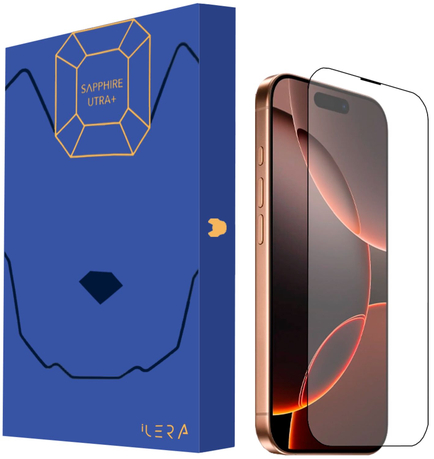 Купить Защитное стекло для смартфона ILera Premium Sapphire Ultra +Corning Glass for iPhone 16 Pro Max (iLPrSap16ProMX) - Фото 1 Защитное стекло для смартфона ILera Premium Sapphire Ultra +Corning Glass for iPhone 16 Pro Max (iLPrSap16ProMX) - Фото 1