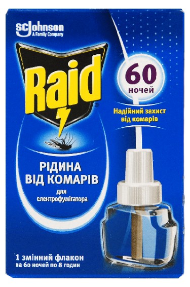 Фумигант жидкость Raid 60 ночей (5000204329131) - Фото 1