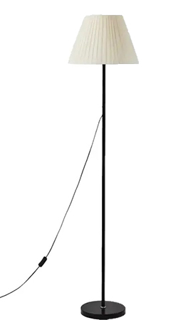 Торшер VALESO 8088 BK+WT - Фото 1