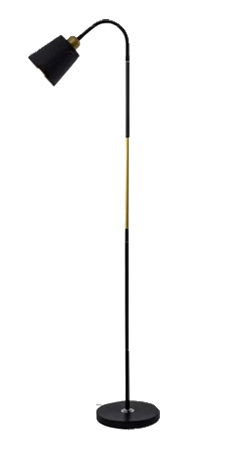 Торшер VALESO 9017 BK - Фото 1