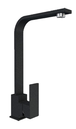 Смеситель кухонный VALESO 179 NES (3007) Черный металлик - Фото 1