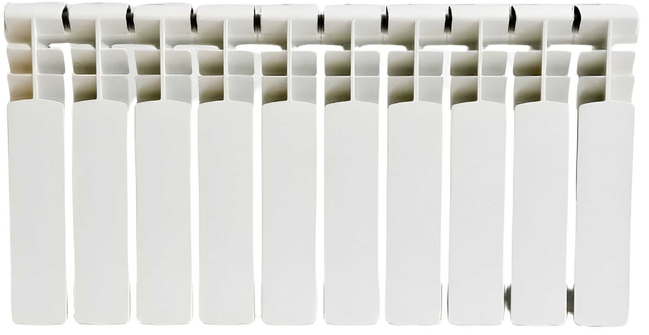 Радіатор опалення AAA 350/80 10 секцій 1250 Вт білий (70214303) - Фото 1