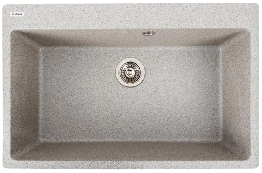 Мойка кухонная Platinum 7850 Bogema матовая серая - Фото 1