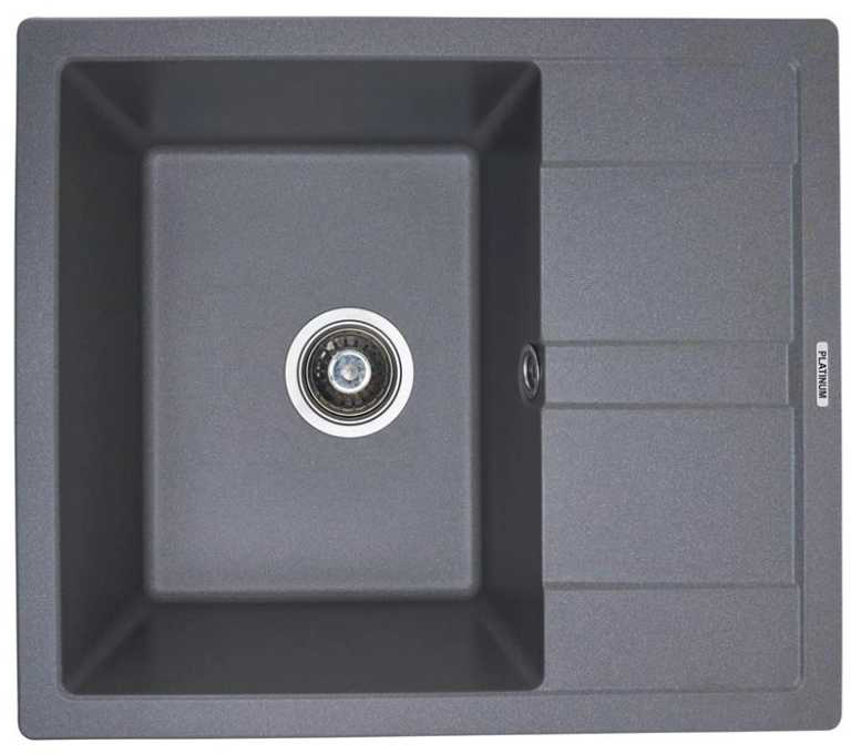 Мойка кухонная Platinum 5851 ARIA матовая Серый муссон - Фото 1