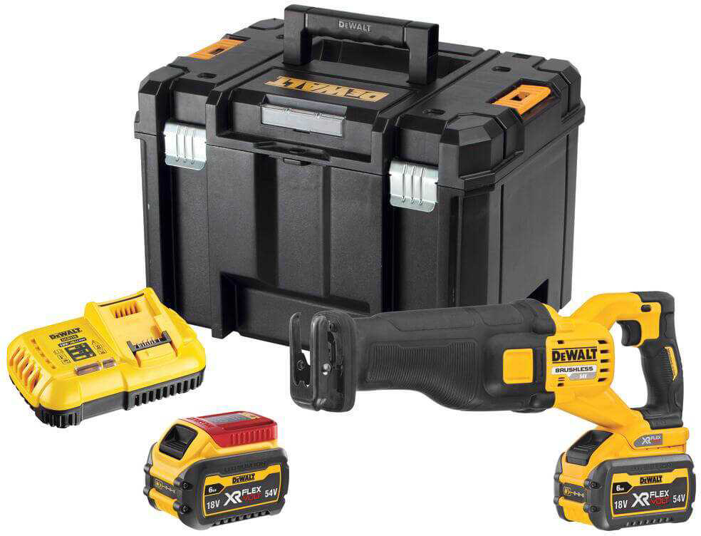 Пила сабельная DeWALT 54В XR FLEXVOLT Li-lon 2 Аг (DCS389T2) - Фото 1