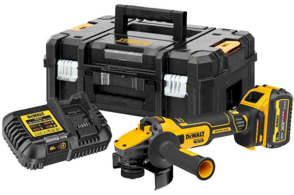 Болгарка DeWALT 18 B XR Li-lon 6 Ач (DCG409VST1) - Фото 1