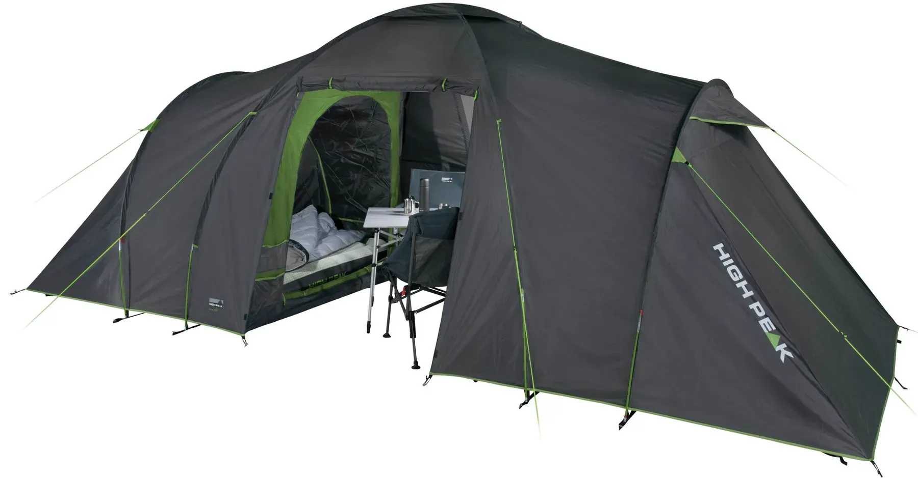 Палатка High Peak Como 6.0 Dark Grey/Green (10263) - Фото 1