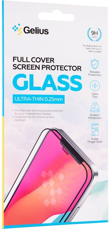 Захисне скло для смартфону Gelius Full Cover Ultra-Thin 0.25mm для Motorola G35 Black (00000102091)