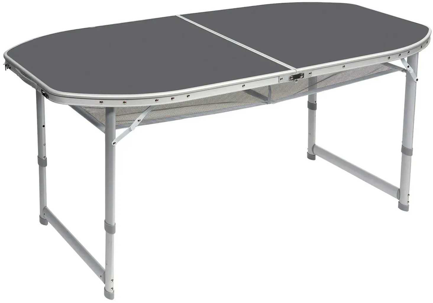 Складной стол Bo-camp Case Model Oval Grey (1404399) - Фото 1