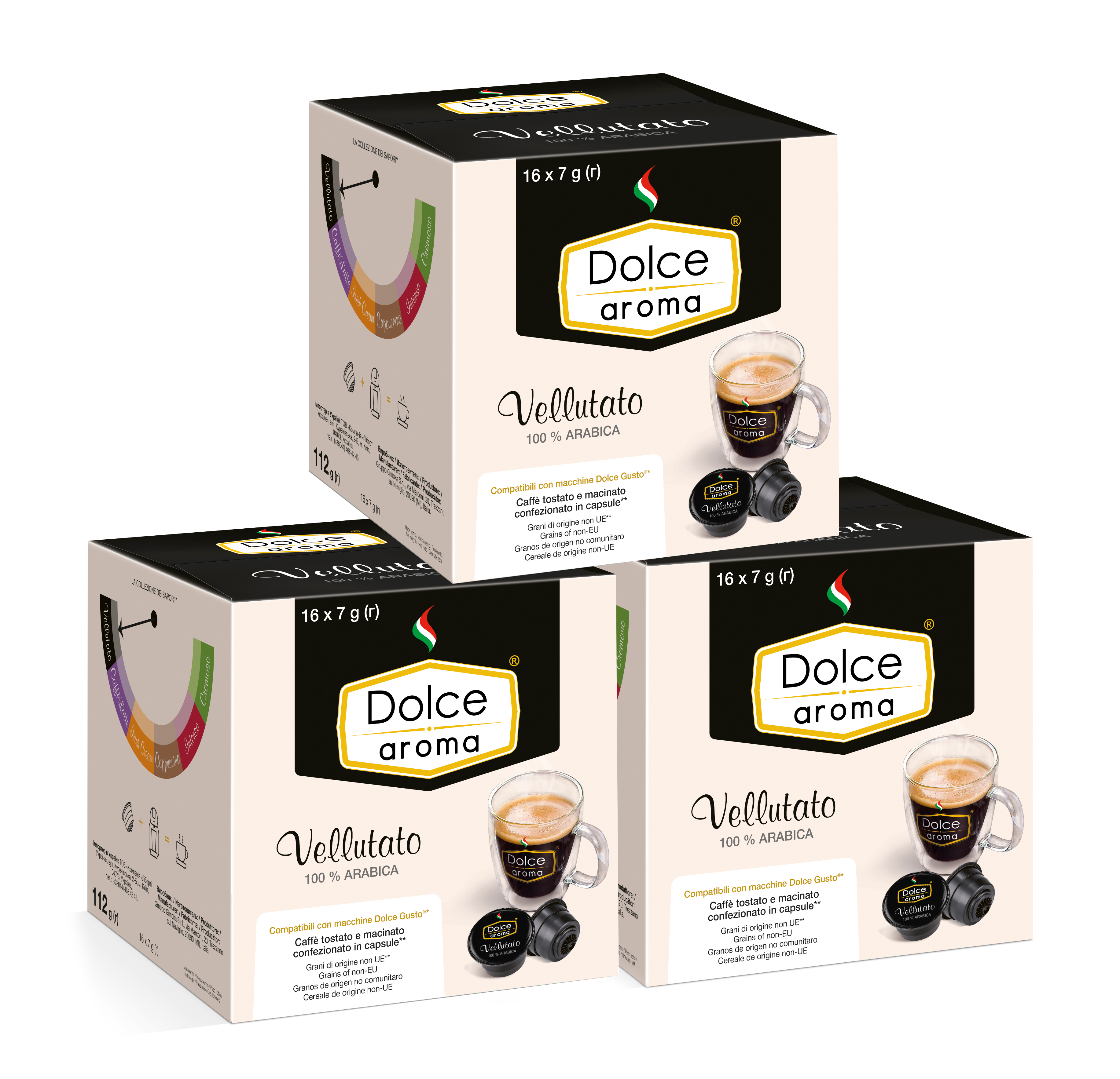 Кофе в капсулах Dolce Aroma 7 г 48 шт. (4820093484909) - Фото 1