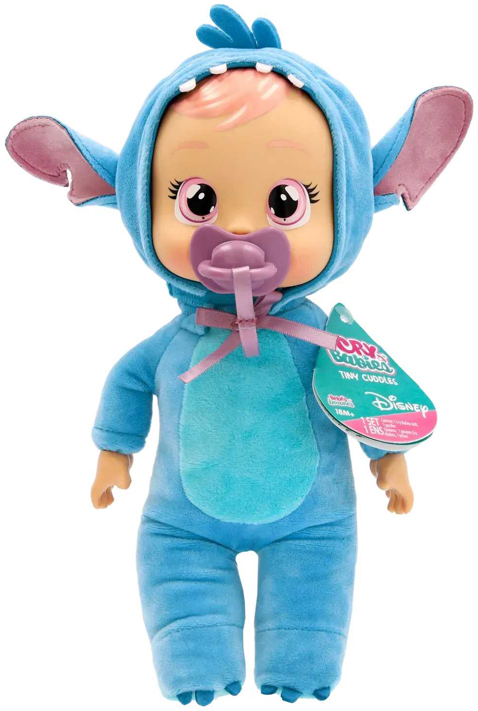 Интерактивный пупс Cry Babies CB. Нежные объятия. DISNEY Плакса Стич 25 см (925540) - Фото 1