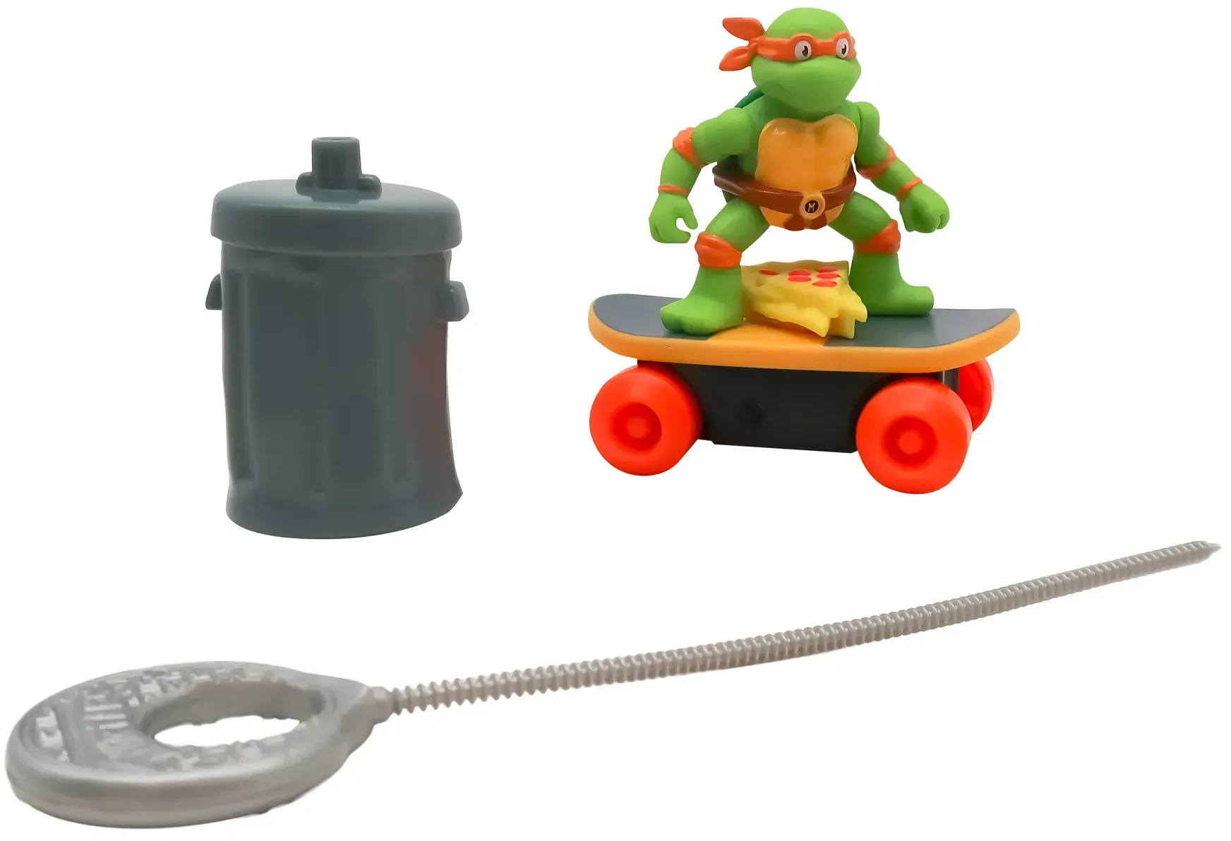 Коллекционная интерактивная фигурка TMNT Скейтбордист с лаунчером Микеланджело (71041) - Фото 1