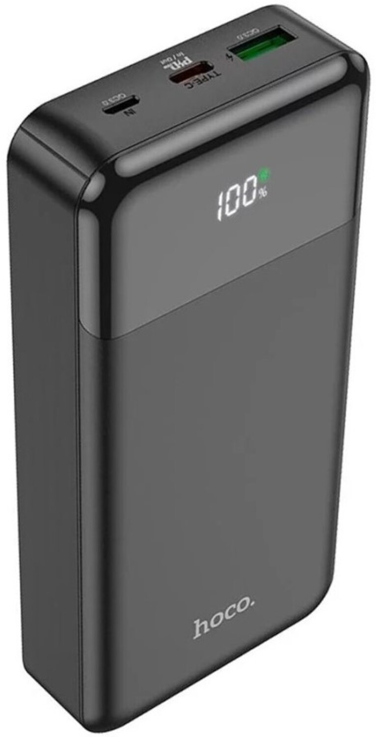 Батарея мобільна HOCO J102A Cool figure PD20W+QC3.0 20000mAh Black (6931474783622) - Фото 1