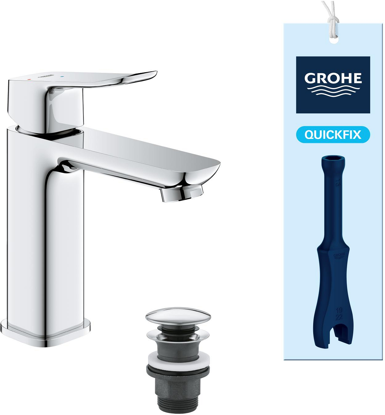 Купити Змішувач для ванної Grohe QuickFix Dice ColdStart M (1018360000) - Фото 1 Змішувач для ванної Grohe QuickFix Dice ColdStart M (1018360000) - Фото 1