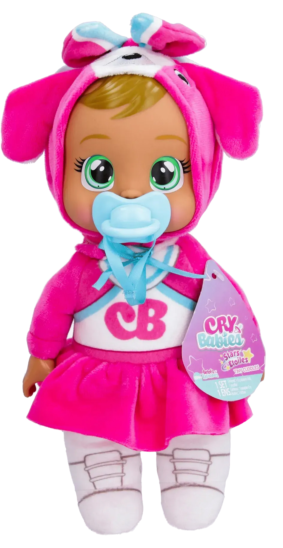 Интерактивный пупс Cry Babies CB. Нежные объятия. ЗВЕЗДНЫЕ ТАЛАНТЫ. Плакса Рокси, 25 см (911598) - Фото 1