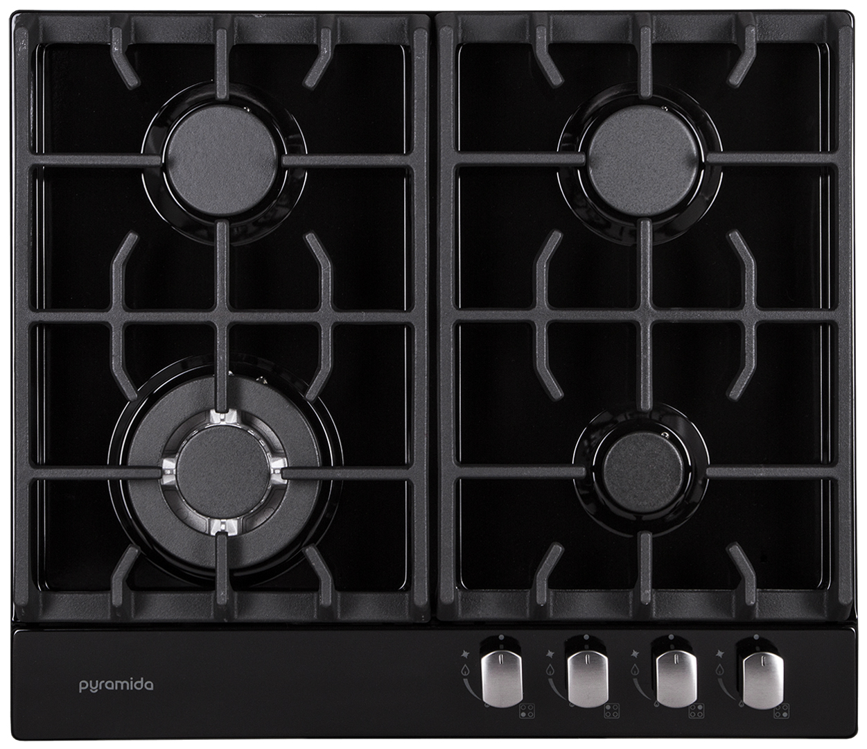 Варильна поверхня  газова Pyramida PFE 643 BLACK LUXE