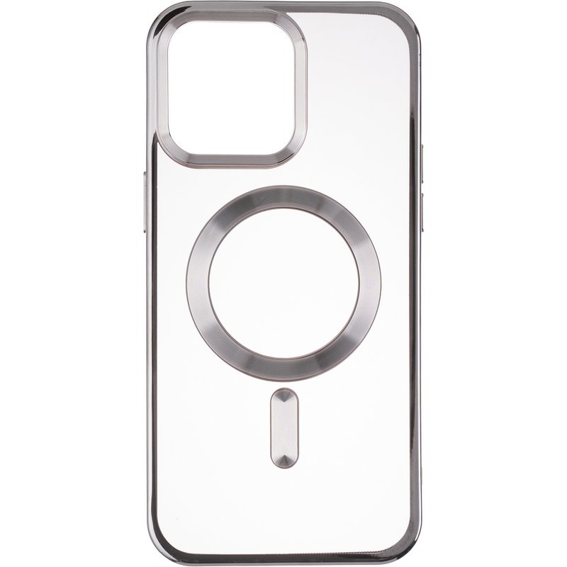 Чохол для смартфону Gelius Chrome Frame Case MagSafe for iPhone 15 Pro Max Titanium Grey (100929) - Фото 1