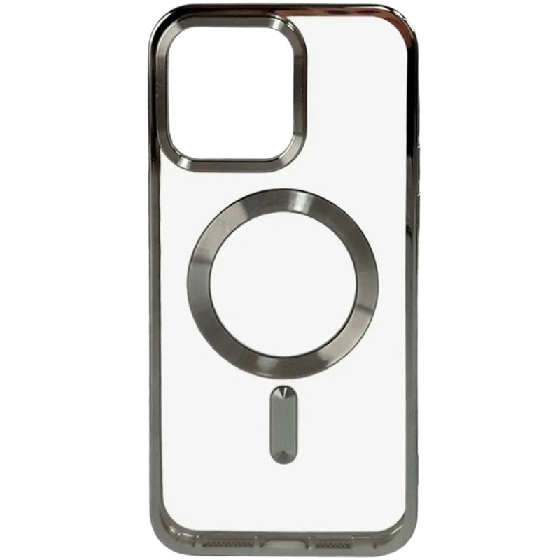 Чехол для смартфона Gelius Chrome Frame Case MagSafe for iPhone 16 Titanium Grey (100941) - Фото 1
