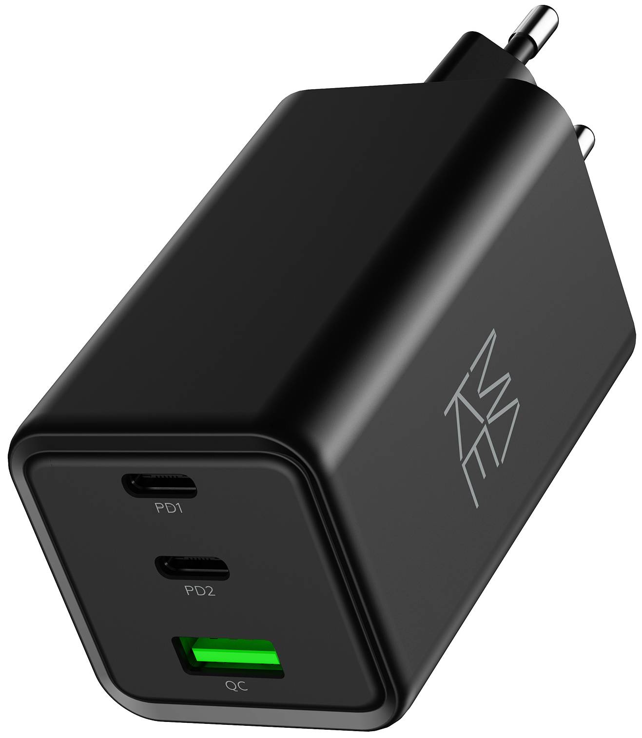 Купити Мережевий зарядний пристрій MAKE 100W GaN 2xPD + QC3.0 Black (MCW-10031GBK) - Фото 1 Мережевий зарядний пристрій MAKE 100W GaN 2xPD + QC3.0 Black (MCW-10031GBK) - Фото 1