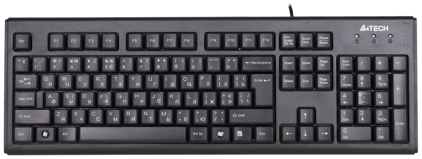 Клавиатура A4tech KR-83 USB (Black) - Фото 1