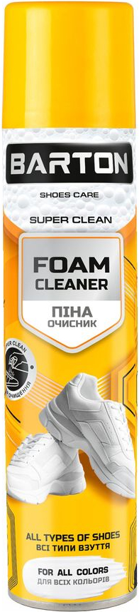 Гель-очиститель для обуви Barton 300 мл пена (BR20311) - Фото 1