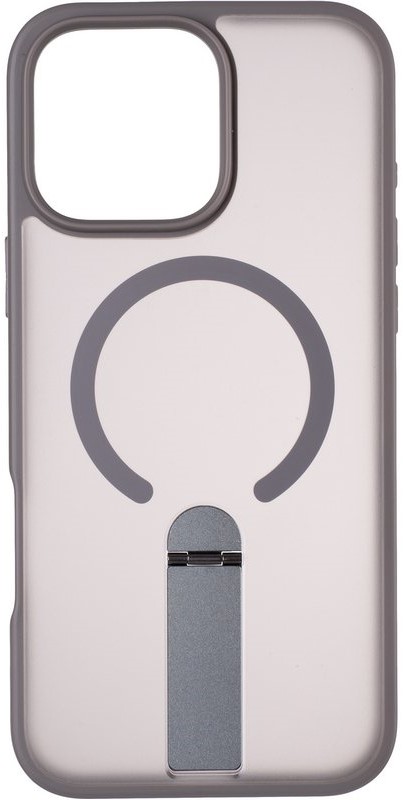 Чехол для смартфона Gelius Bumper Stick Case MagSafe Stand for iPhone 16 Pro Max Grey (101482) - Фото 1