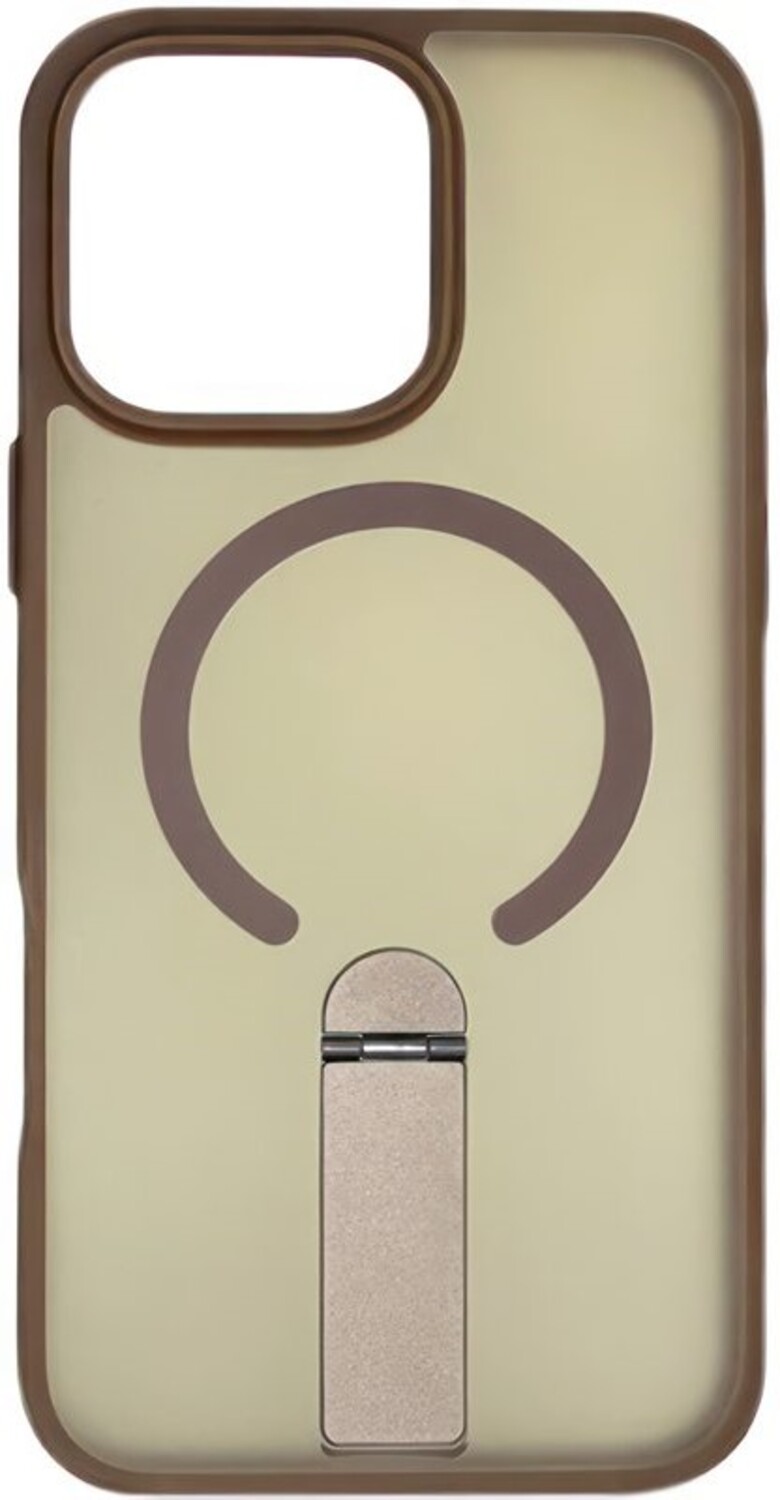 Чохол для смартфону Gelius Bumper Stick Case MagSafe Stand for iPhone 15 Pro Brown (101490) - Фото 1
