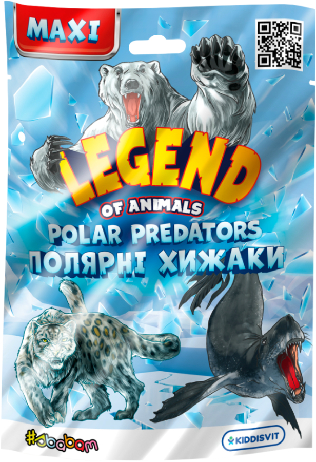 Стретч-антистресс #sbabam серии LEGEND OF ANIMALS МАКСИ – ПОЛЯРНЫЕ ХИЩНИКИ (в диспл.) в асс. (102/CN22) - Фото 1