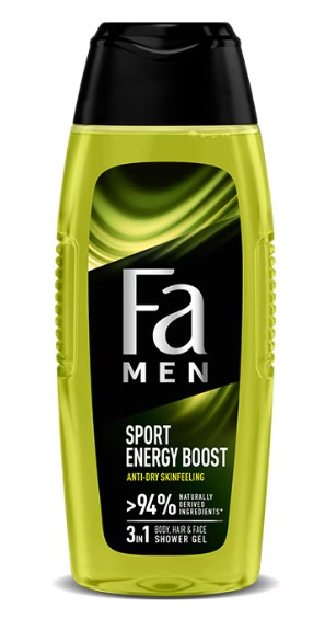 Гель для душа Fa Men Sport 400 мл (3838824142296) - Фото 1