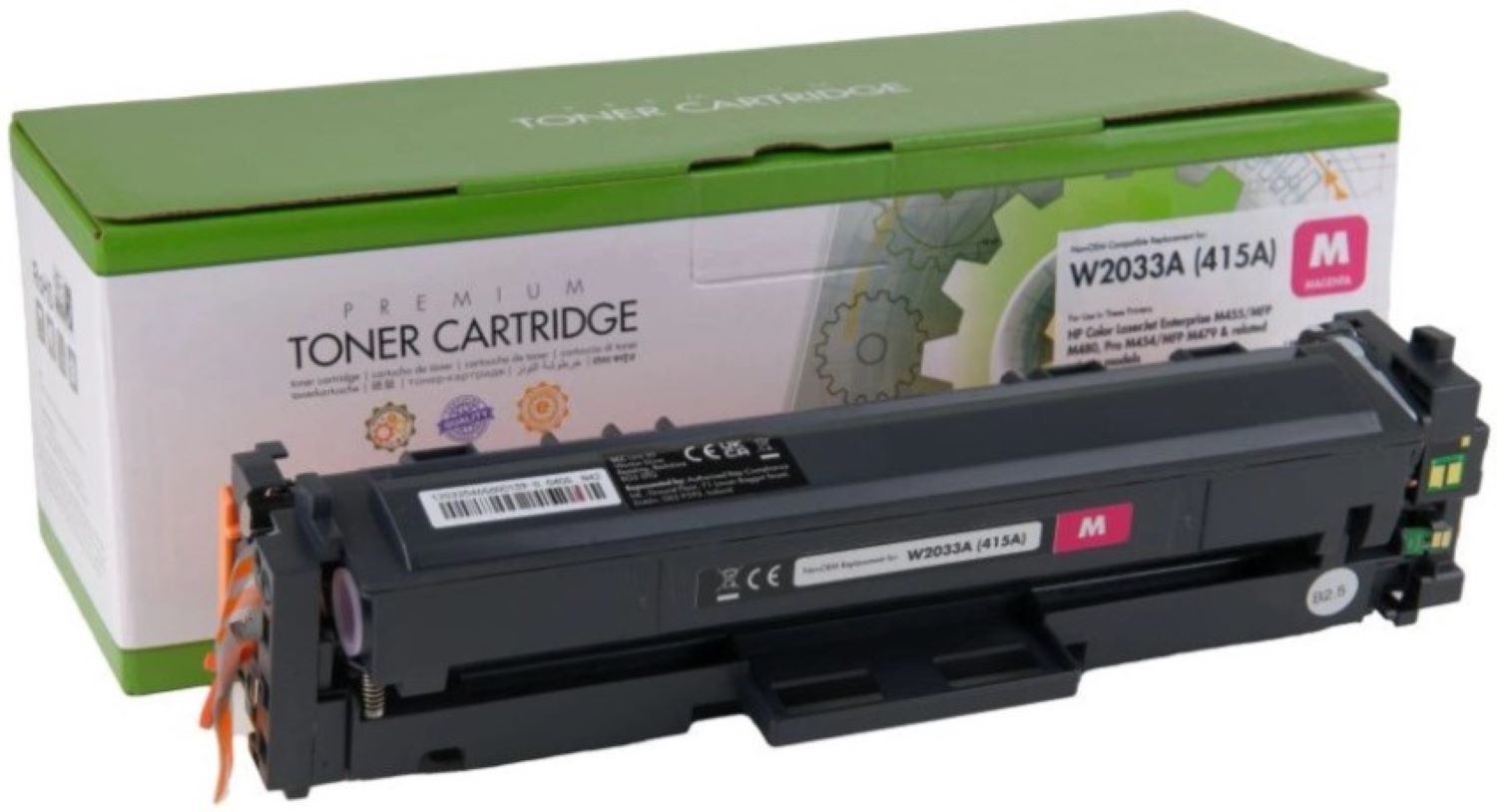 Картридж-тонер Static Control совместимый аналог HP W2033A (415A) magenta (002-01-S2033A) - Фото 1