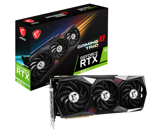 Видеокарта MSI Nvidia GeForce RTX 3090 Ti GAMING X TRIO 24G купить ...